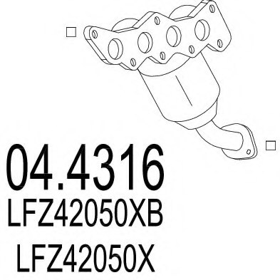 MTS 04.4316 Catalytic Converter